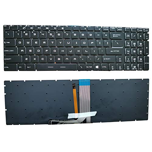 SUNMALL Laptop Replacement Keyboard with Backlight Compatible with MSI GE62 GS60 GS70 GS72 GE72 GT72 MS-1772 MS-16u6 Series Part Number V143422AK1 19000184 US Layout - Image 1