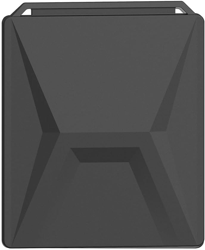 Black Silicone Protective Case with Reusable Sticker for Backpack Secure Lightweight Hiking Camping Travel - Image 1