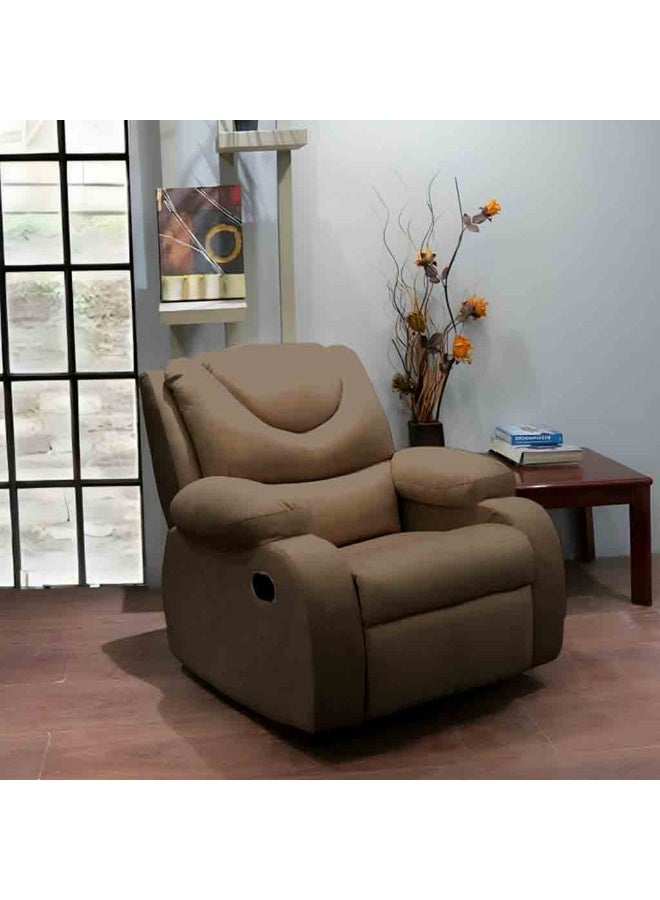 Furniture Factory Smile Recliner Chair 3-Position Polywood Red Beech (Brown) 90x100x100 cm
