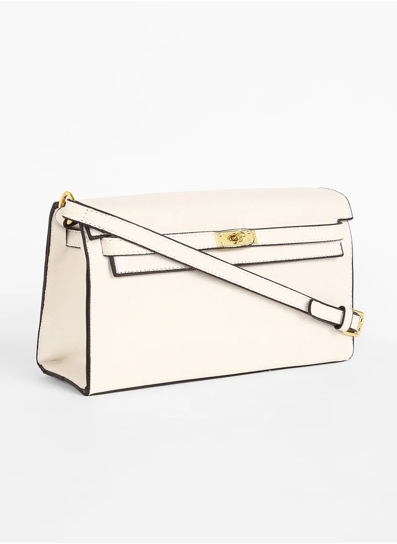 صوص هاوت The Overlap Sling Bag - Powder White