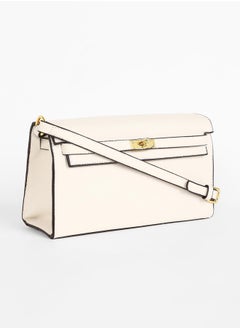 Haute Sauce The Overlap Sling Bag - Powder White  - Image 5