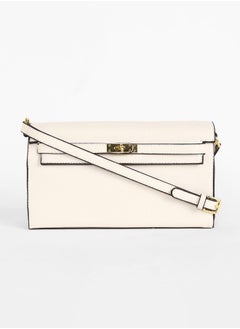 Haute Sauce The Overlap Sling Bag - Powder White  - Image 4