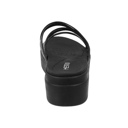 Metro Women Gun Metal Wedge Heel Fashion Slip-on Sandal UK/6 EU/39 (34-109) - Image 4