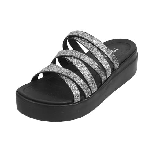 Metro Women Gun Metal Wedge Heel Fashion Slip-on Sandal UK/6 EU/39 (34-109) - Image 1
