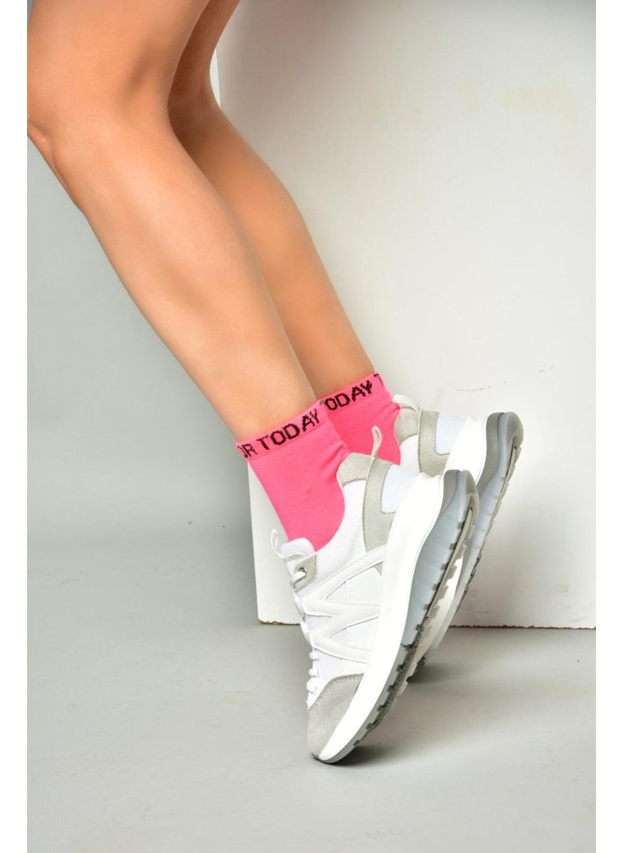 Fox Shoes S973113002 White Suede Women's Sports Shoes Sneakers  - Image 2