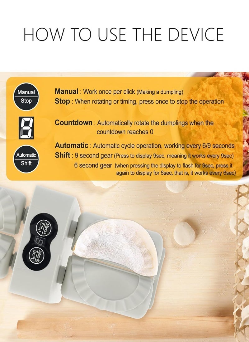 2 Piece Pack Electric Automatic Dumpling Make Quick Dumpling Empanadas Pierogi Maker Tool For Home Kitchen And Restaurant - Image 5