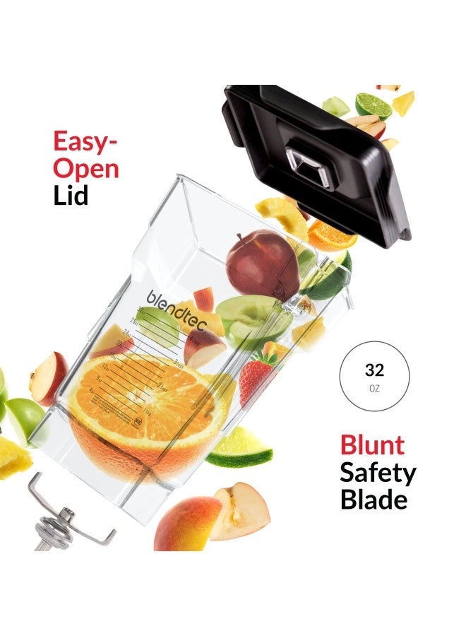 Blendtec 75 oz FourSide Jar  FourSided Blender Jar Compatible with Most Blendtec Blenders  32 oz Blending Capacity  Clear - Image 4