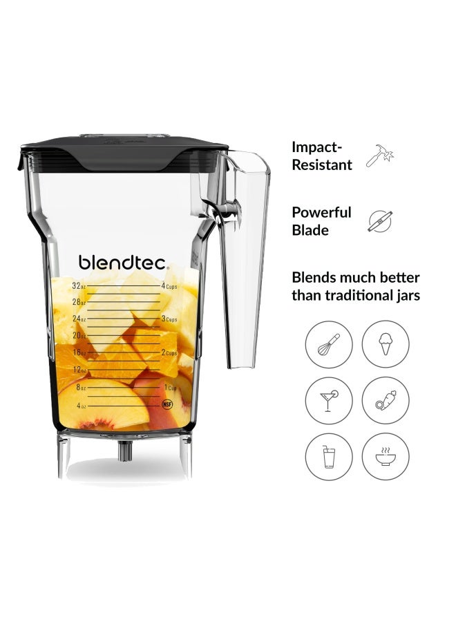 Blendtec 75 oz FourSide Jar  FourSided Blender Jar Compatible with Most Blendtec Blenders  32 oz Blending Capacity  Clear - Image 5