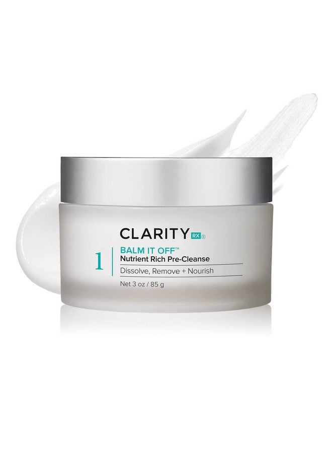 ClarityRx Balm It Off Facial Cleanser, Natural Plant-Based Pre-Cleanser for All Skin Types, Gently Dissolves Makeup, Dirt & Excess Oil (3 oz) - Image 1