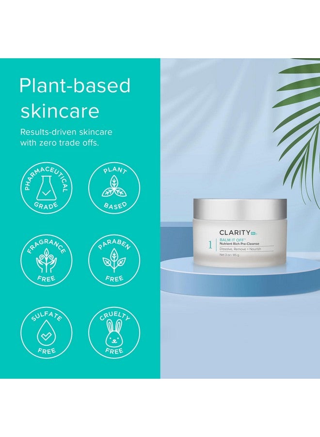 ClarityRx Balm It Off Facial Cleanser, Natural Plant-Based Pre-Cleanser for All Skin Types, Gently Dissolves Makeup, Dirt & Excess Oil (3 oz) - Image 5