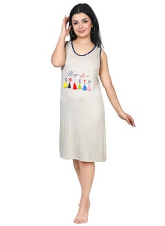 Women's short summer nightgown designed with a simple attractive touch - pzsku/Z86FC3988495A4B066678Z/45/_/1740567098/d53e5e14-6c03-4881-a393-574ea94e9d1c