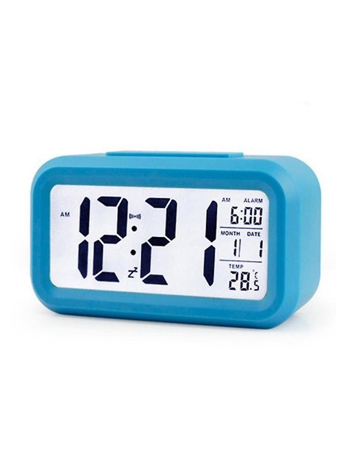 BLOOMING TIME Time and Temperature Alarm Clock ，Sensor Touch Alarm Clock for Kids Technology Light On Backlight - Image 1