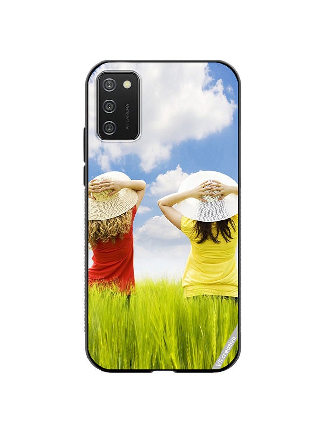 VR CREATIVE Protective Case Cover For Samsung Galaxy A02s Enjoying The Weather Design Multicolour - Image 1