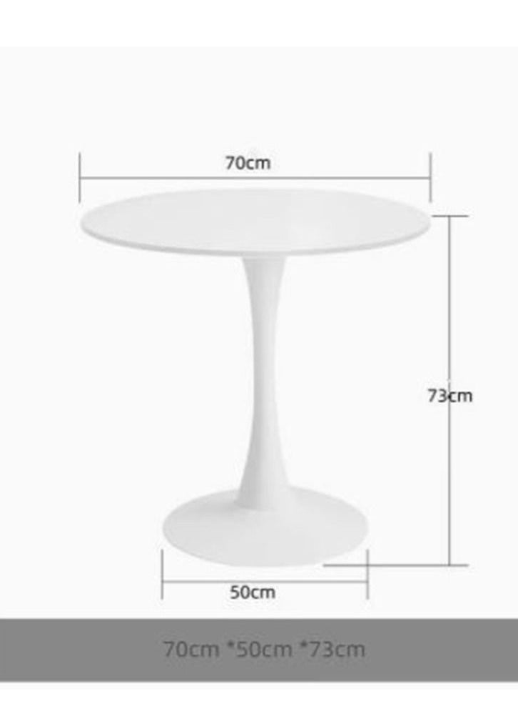 Generic - Modern round dining table white 70CM - Image 1