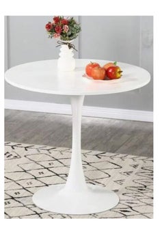 Modern round dining table white 70CM