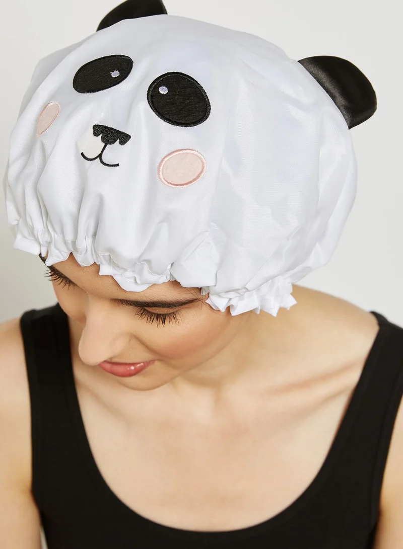 Typo Panda Shower Cap