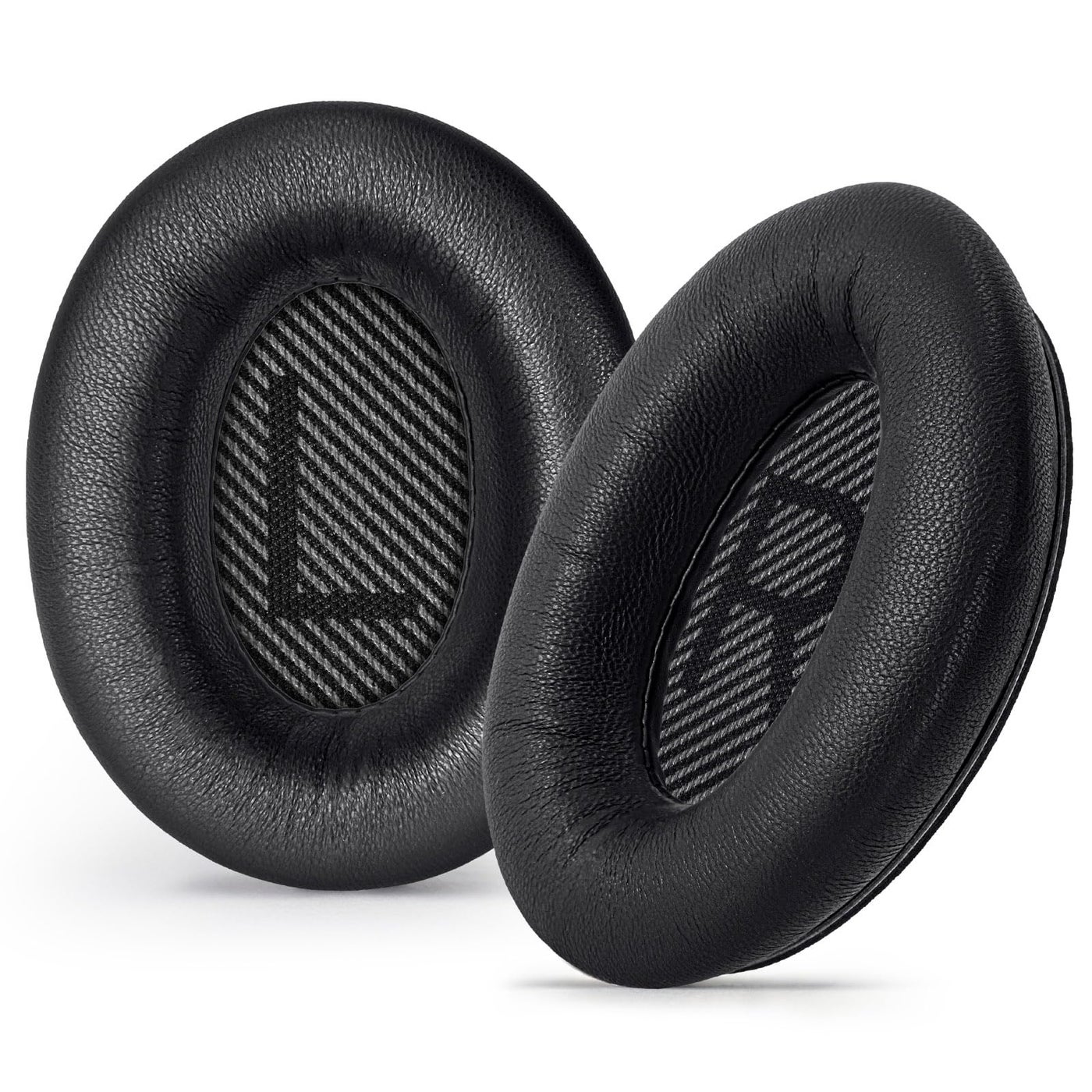 Aurivor Leather Ear-Pads Cushions for Bose QuietComfort QC-35 QC-35-ii QC-25 QC-15 QC-2 Headphones, Lambskin Replacement Ear Covers for Ae2/Ae2i/Ae2W SoundLink SoundTrue Around-Ear Headsets(Black)