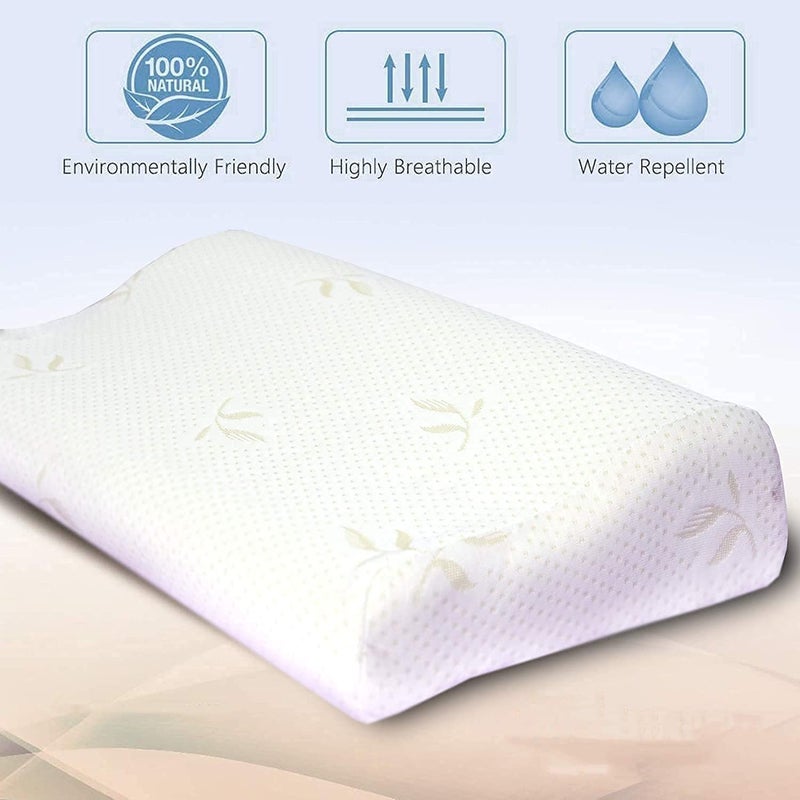 Tilak Venture TV Memory Foam Pillow Standard Size Neck & Back Support Pillow for Sleeping Well (Standard, Memory Foam Set of 1) - Image 2