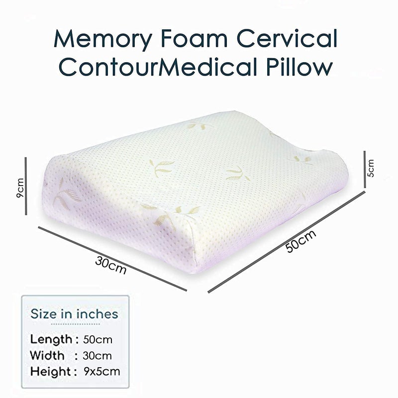 Tilak Venture TV Memory Foam Pillow Standard Size Neck & Back Support Pillow for Sleeping Well (Standard, Memory Foam Set of 1) - Image 3