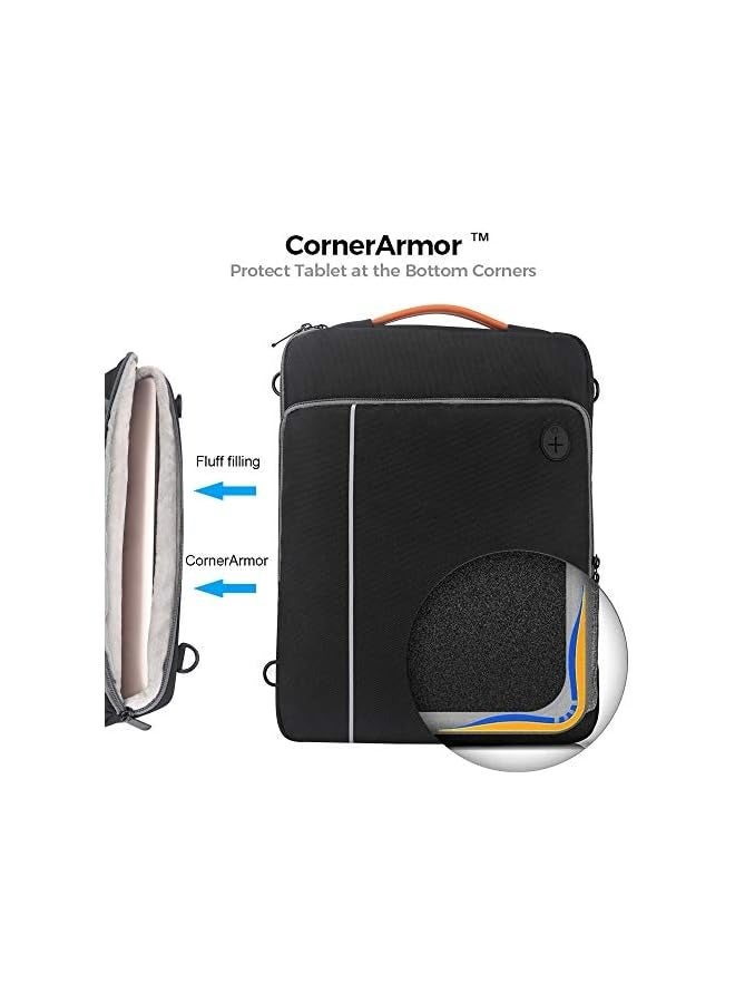 	Acoki حقيبة كتف للكمبيوتر المحمول مقاس 13-14.1 بوصة لجهاز MacBook Air مقاس 13.3 بوصة، وجهاز MacBook Pro Retina مقاس 13 بوصة، وحقيبة كمبيوتر محمول متقاطعة للجسم، لجهاز iPad Pro 2020 مقاس 11 بوصة، - Image 3