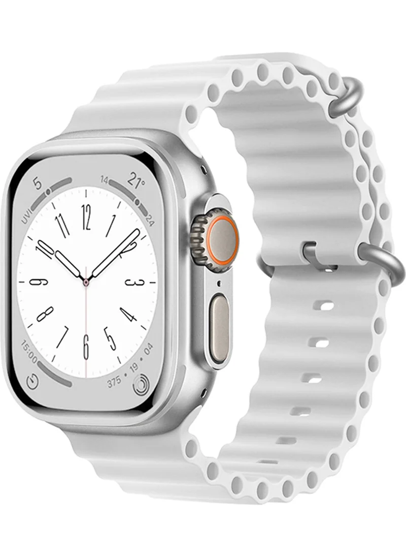 Forzacase Corrugated Ocean Silicone Band Strap for Apple Watch 9 45MM - FC007