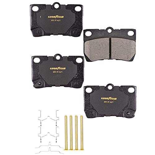 Goodyear Brakes GYD1113 | Premium Ceramic Rear Brake Pads fits Lexus GS300 2006, GS350 11-07, GS430 07-06, GS450h 11-07, GS460 11-08, IS250 13-06, IS350 13-06 - Image 2