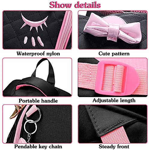 FEWOFJ Cute Black Backpacks with Lunch Bag for Teen Girls, Kids Backpack for Toddler Preschool Bookbags Elementary School Bags - Image 5