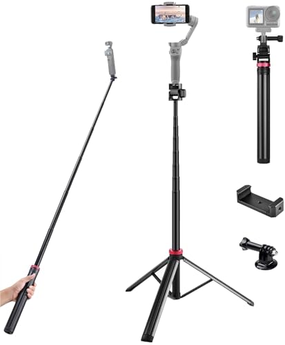 AceTaken 81'' Osmo-Mobile Floor Tripod-Stand Holder for DJI Osmo Mobile SE 7P 7 6 5 4 / Osmo-Pocket 3 2 1 / Osmo Action 5 pro 4 3 2 1 - Image 1