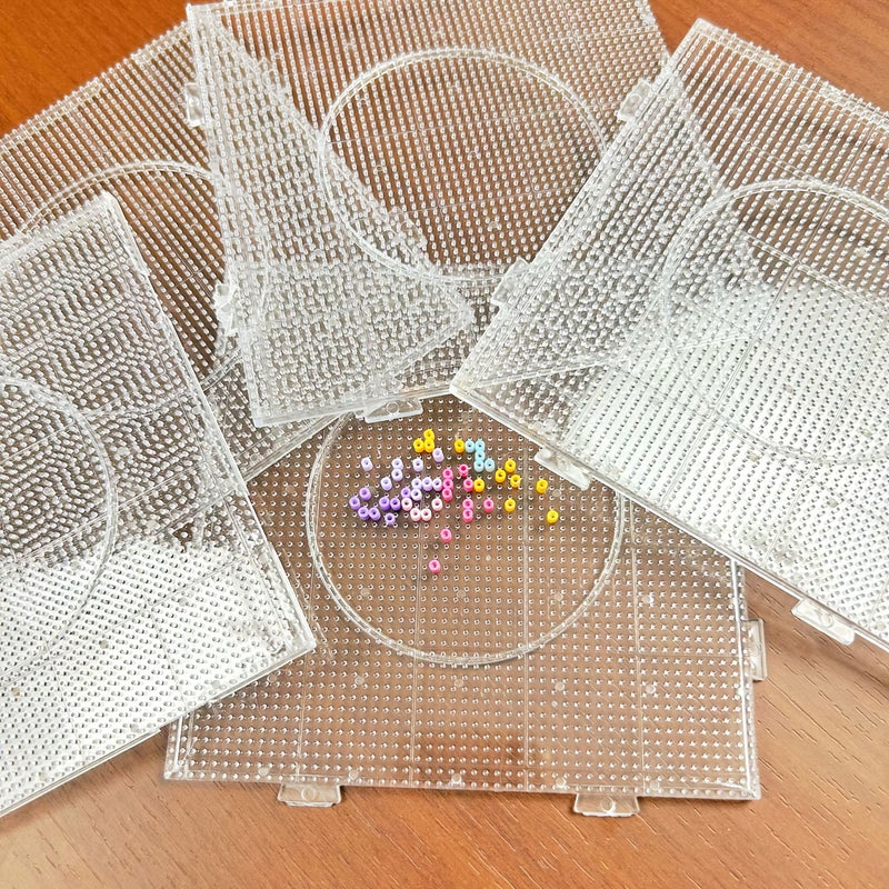 5 Transparent Square Bead Boards With Round Template For 2.6Mm Beading - Image 2