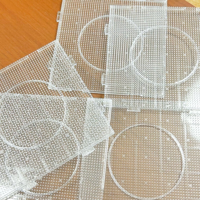 5 Transparent Square Bead Boards With Round Template For 2.6Mm Beading - Image 3