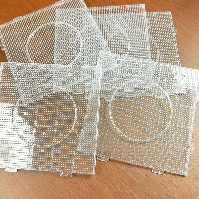 5 Transparent Square Bead Boards With Round Template For 2.6Mm Beading - Image 4