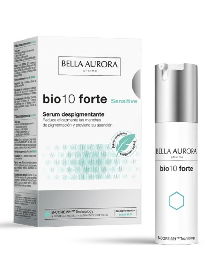 Bella Aurora Bio10 Forte Sensitive Serum Depigmenting Treatment 30ml - Image 2
