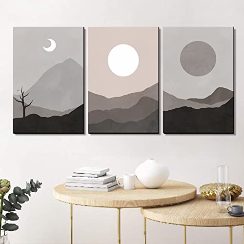 walllane - Modern Art Wall Decor Panel Paintings for Living Room Bedroom - Aesthetic Wall Decor - Big Size Wall Paintings (12 inch x 18 inch) Set of 3 Panel001 (Art Deco, 06) - Image 3