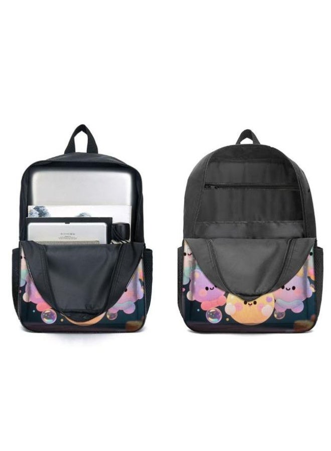 واضح من النار حقيبة كرتونية من ثلاث قطع، يسهل التعامل معها في مناسبات مختلفة (متوفرة للطلاب والأطفال والأصدقاء في النزهايات وتسلق الجبال والتعليم المدرسي وما إلى ذلك) | الكتفين + حقائب اليد + حقائب القرطاسية | موسم العودة إلى المدرسة / هدايا المهرجان - 38 - Image 4