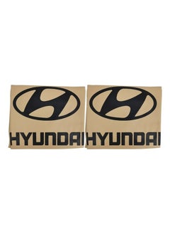 HYUNDAI 2 Pcs Set Car Seat Cover, High Quality Universal Car Seat Dust Dirt Protection Cover, Extra Protection For Your Seat, Beige  - Image 5