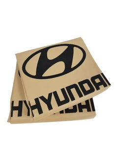 HYUNDAI 2 Pcs Set Car Seat Cover, High Quality Universal Car Seat Dust Dirt Protection Cover, Extra Protection For Your Seat, Beige  - Image 2