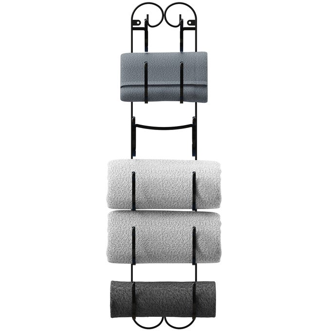 6TIER TOWEL RACK WALL MOUNTED TOWEL HOLDER BRONZE