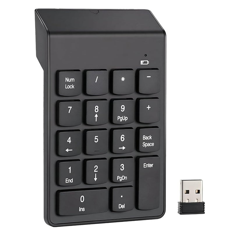 SMARTTECH Numeric keypad Wireless 2.4GHz Connection Numpad Keyboard for Number Financial Accounting Works Compatible with Laptop, Notebook, PC, Computer Portable Keyboard - Image 1