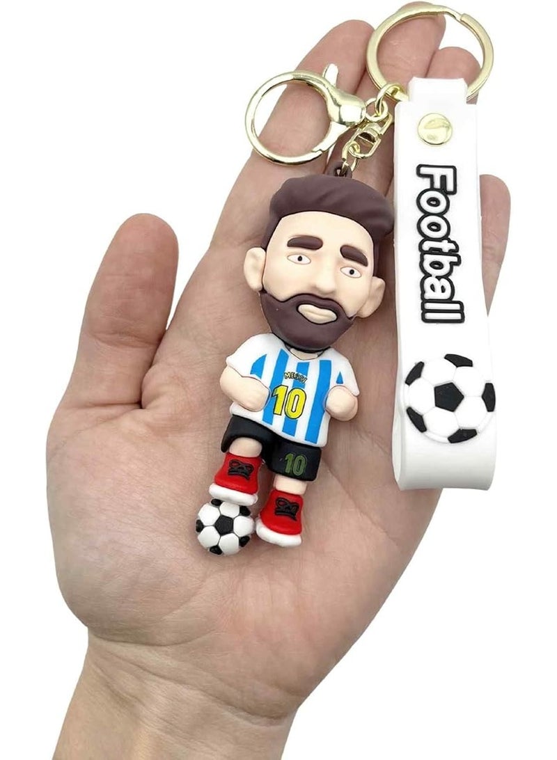 YD Messi Football Star Jersey Key Chain Pendant Car Key Chain - Image 3