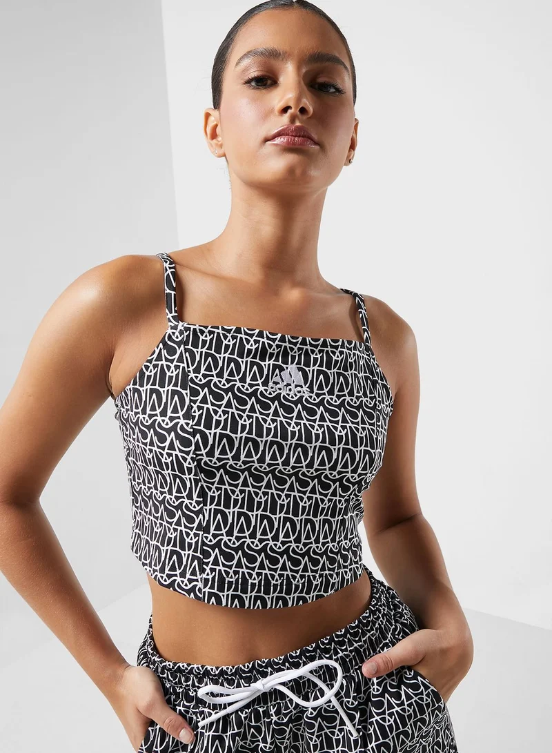 Adidas Brand Love Cropped Top