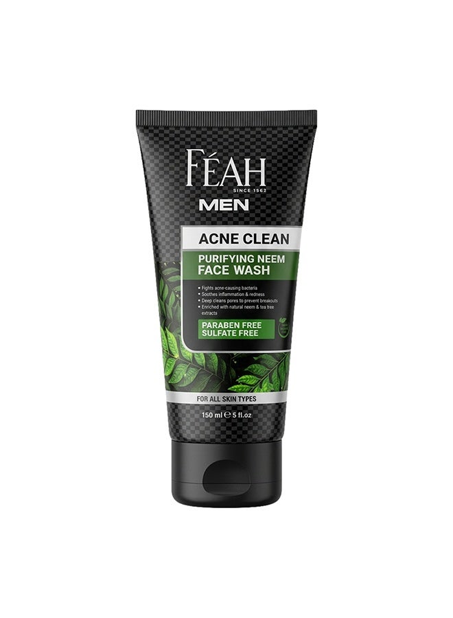 فياح غسول الوجه للرجال من فيا لعلاج حب الشباب 150 مل - تركيبة تنظيف عميق والتحكم في الزيوت - Image 1