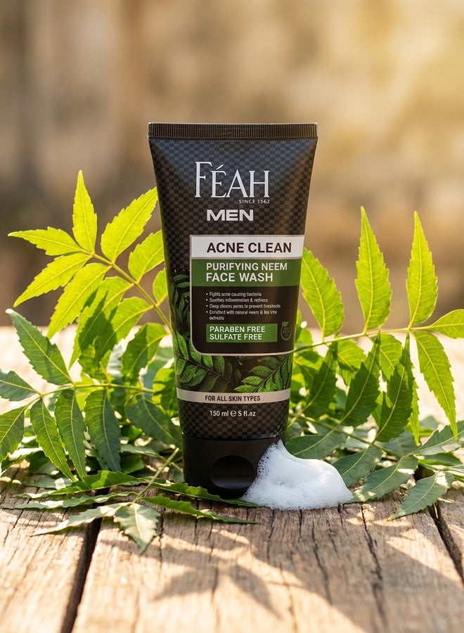 فياح غسول الوجه للرجال من فيا لعلاج حب الشباب 150 مل - تركيبة تنظيف عميق والتحكم في الزيوت - Image 3