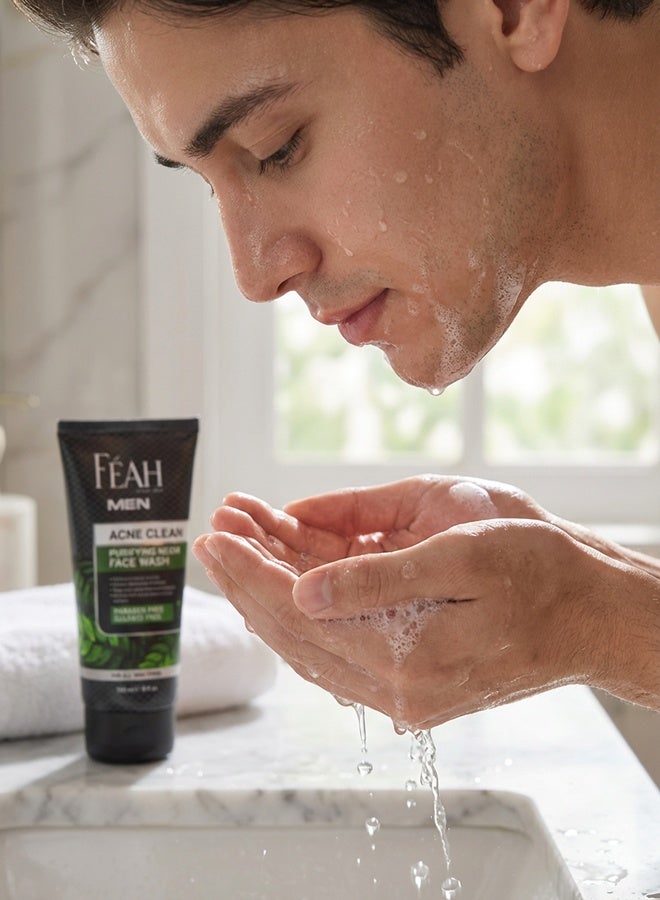 فياح غسول الوجه للرجال من فيا لعلاج حب الشباب 150 مل - تركيبة تنظيف عميق والتحكم في الزيوت - Image 4