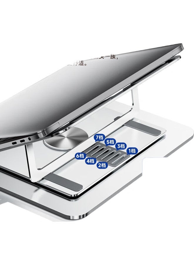 Jichuan Laptop Stand Cooling Rack, Aluminum Alloy Portable Folding 360-Degree Rotating Computer Desk Stand, Vertical Height Adjustable Stand For Apple, Huawei, Lenovo Legion Laptops - Image 2