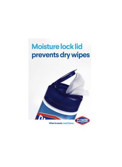 Clorox Expert Disinfecting Wipes Fresh Scent With Moisture Lock Lid, Multi-Surface Bleach Free Cleaning Wipes, 30 Wet Wipes, Bundle Pack of 3 Special Offer White  - Image 3
