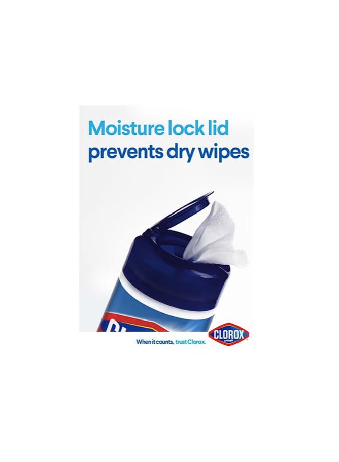 Clorox Expert Disinfecting Wipes Fresh Scent With Moisture Lock Lid, Multi-Surface Bleach Free Cleaning Wipes, 30 Wet Wipes, Bundle Pack of 3 Special Offer White  - Image 3