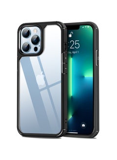 UCHUANG iPhone 13 Pro Case Clear Cover Ultra Thin Silicone Shockproof Hard Back Cases Transparent Protective Slim Phone Case for Apple iPhone 13 Pro 6.1 inch - Black  - Image 1