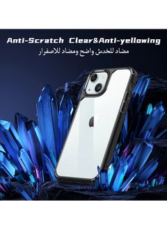 UCHUANG iPhone 13 Pro Case Clear Cover Ultra Thin Silicone Shockproof Hard Back Cases Transparent Protective Slim Phone Case for Apple iPhone 13 Pro 6.1 inch - Black  - Image 3
