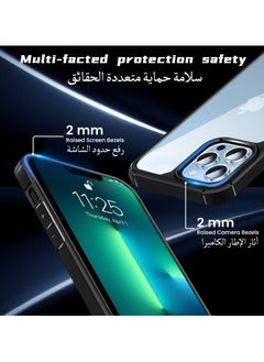 UCHUANG iPhone 13 Pro Case Clear Cover Ultra Thin Silicone Shockproof Hard Back Cases Transparent Protective Slim Phone Case for Apple iPhone 13 Pro 6.1 inch - Black  - Image 5
