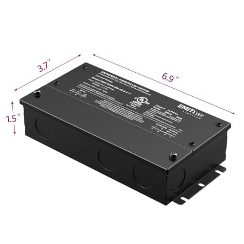 EMITEVER 60W Dimmable LED Driver, 24V Triac Dimmable Power Supply, AC to DC Transformer for LED Light, Compatible with Lutron and Leviton Dimmer, Waterproof IP67 and UL Listed, Class 2 - Image 3